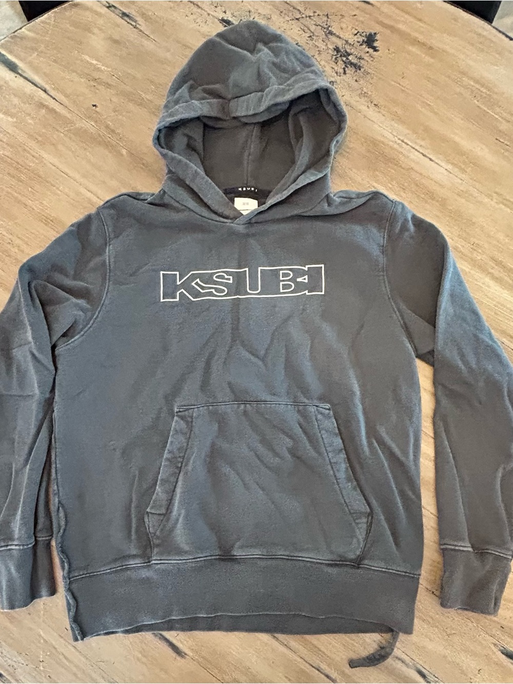 Ksubi Black Hoodie with White Logo